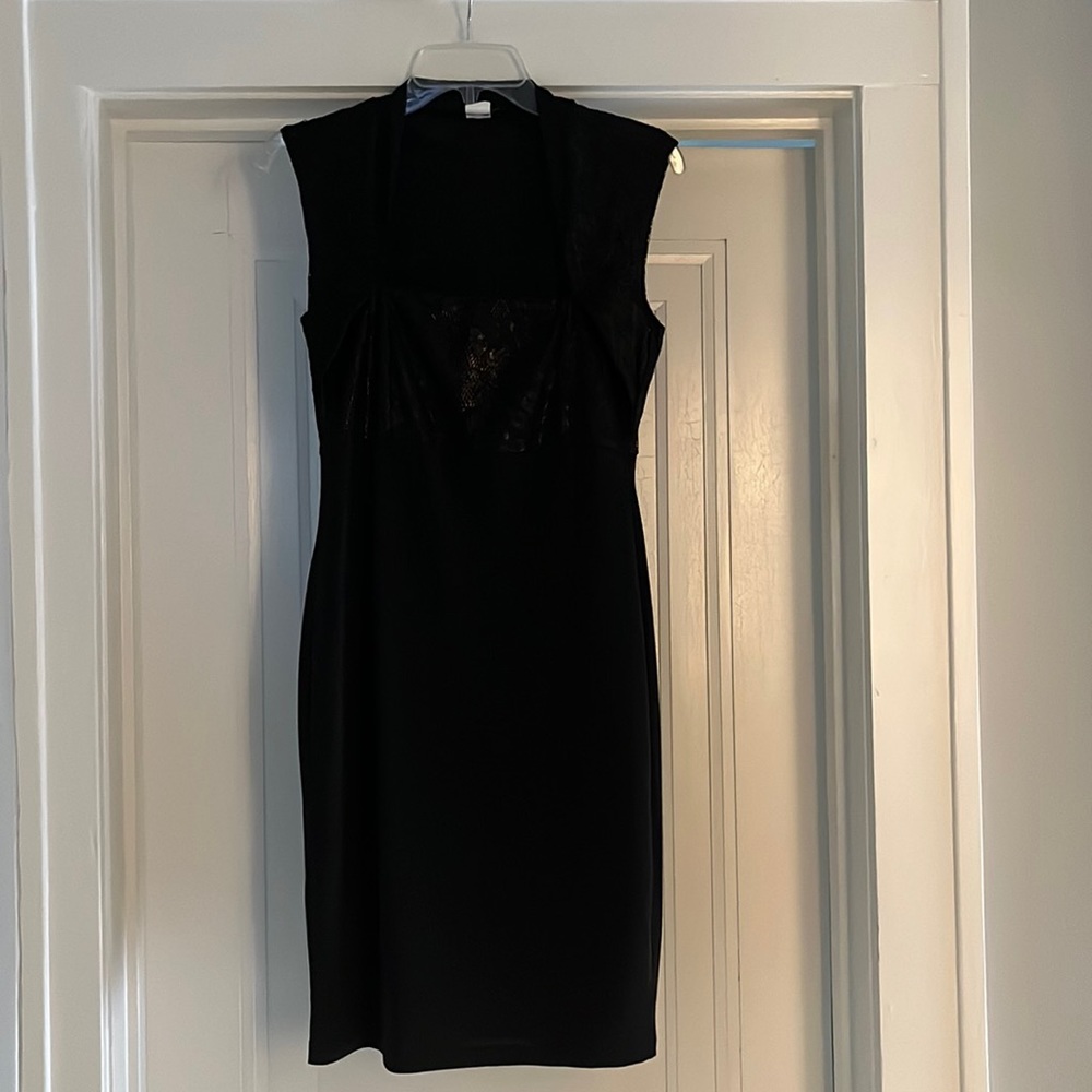 Midi black dress